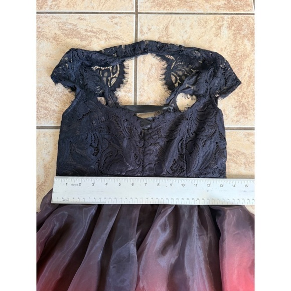 Dolls Kill Unholy Black Red Ombre Lace Corset Babydoll Gothic Dress Med - Picture 10 of 13